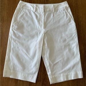 Talbots white Bermuda shorts